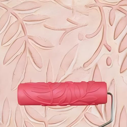 7" Texturing Roller, Patterned Textured Paint Roller, Drywall Texture Tool | Embossed Rubber Paint Roller, Decorative Art Texture Roller, Knockdown Texture Tool for DIY Household Wall Painting (BK068R) - style: BK068R