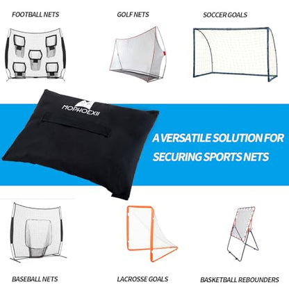 Sports Net Sandbags,All Sport Sandbags for Baseball Nets, Soccer Goals, Golf Nets, Football Nets, Hockey Nets,Weighted Anchor Bags