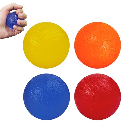4 Pack Stress Balls for Adults,Squeeze Ball,Squeeze Balls for Hands Therapy