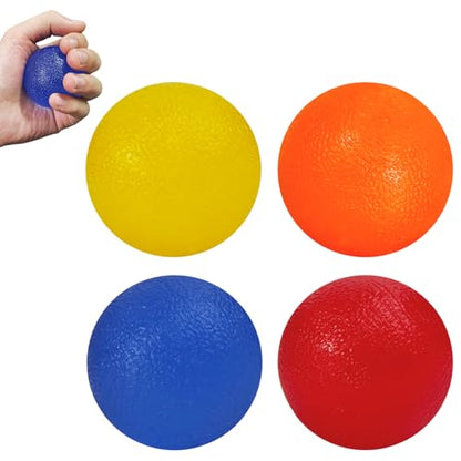4 Pack Stress Balls for Adults,Squeeze Ball,Squeeze Balls for Hands Therapy