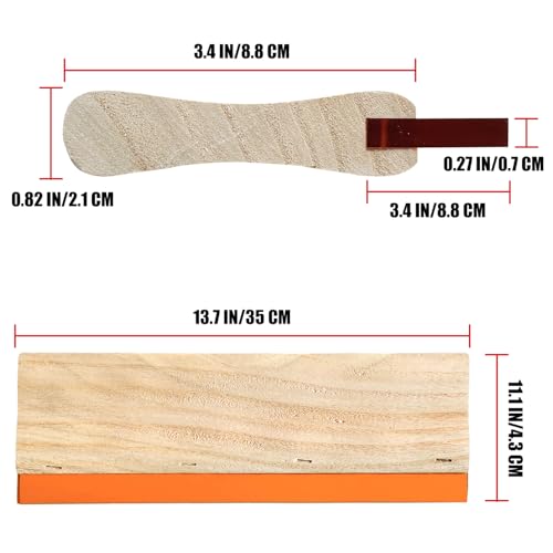 1 Pieces 13.7 Inch Screen Printing Squeegees 75 Durometer Ink Scraper for Screen Printing（Large Size）
