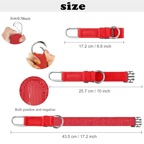 ZINZ Elastic Jacket Gripper Travel Strap with D-Ring Hooks and Buckle, Suitcase Straps Belts Travel Accessories, Makes Your Hands Free - color: Red