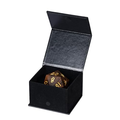 50mm Wooden D20 Dice Bocote Wood 20 Sided Dice for D&D Tabletop Game - color: D20 Garapa