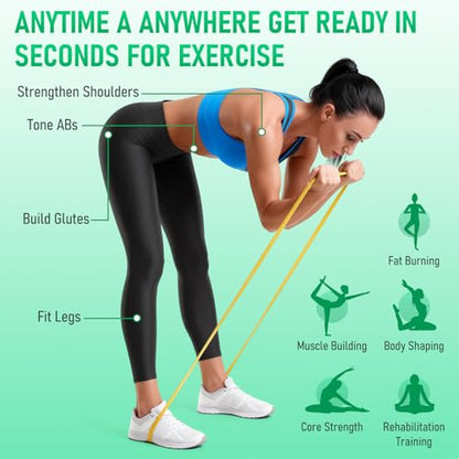Resistance Bands for Working Out, Pull Up Assistance Bands Set, Exercise Workout Bands for Full-Body Training, Fitness, Physical Therapy, Home Gym for Women & Men (5-85lbs)