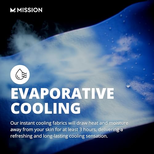 MISSION Max Plus Cooling Towel- Soft, Durable Microfiber - Cools Up to 3 Hours - UPF 50 Sun Protection - Machine Washable - color: Charcoal