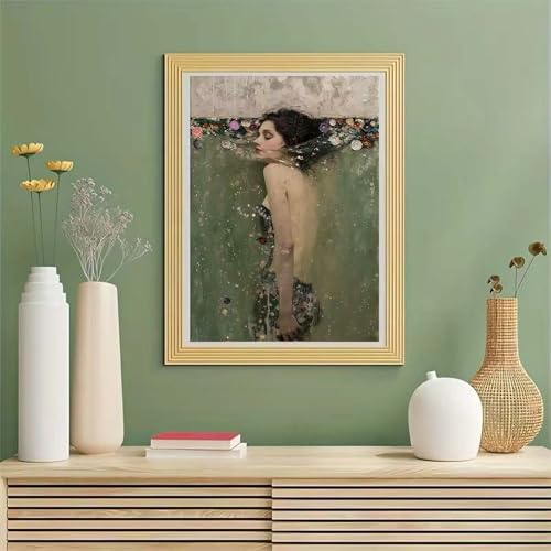 GEMOUJ Paint by Numbers Kit for Adults Beginner,Vintage Woman Paint by Number Kits on Canvas,DIY Craft Supplies Oil Painting Kits for Home Wall Decor 16 x 20 inch - color: GM32