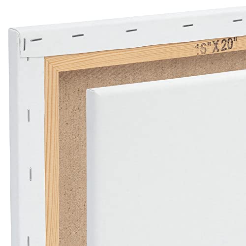 Centurion Deluxe Professional Oil Primed Linen Stretched Canvas, 11oz Linen, 9x12 - Box of 6, 0.67" Deep Canvases, Kiln-Dried Stretchers, Back Stapled, Premium Medium Weight Canvas for Oil Paintings - size: 9"x12"