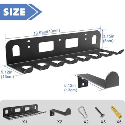 Multi-Purpose Gym Equipment Storage Rack for Resistance Bands