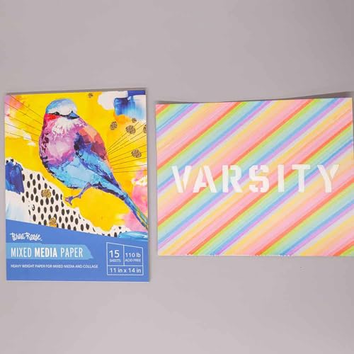 Brea Reese 60 Sheets Mixed Media Paper Pad - 11x14 in, 98 lb Acid-Free | Glue-Bound Artist Sketchbook for Watercolor, Acrylic & Ink, Heavyweight Sheets for Layering, Collaging & Dry Media