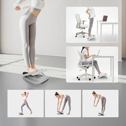 PROIRON Slant Board, Adjustable Calf Stretch Board, Thick Heel Pad for Comfort Stretching, Calf Stretcher Incline Board, Anti Slip Surface & Base for Safe Exercise, Ankle Heel Mobility, 10"x10" - color: Gray