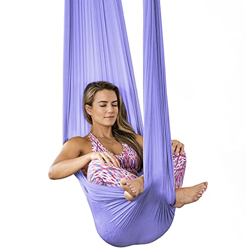 Pinc Active Silk Aerial Yoga Swing & Hammock Kit for Improved Yoga Inversions, Flexibility & Core Strength
