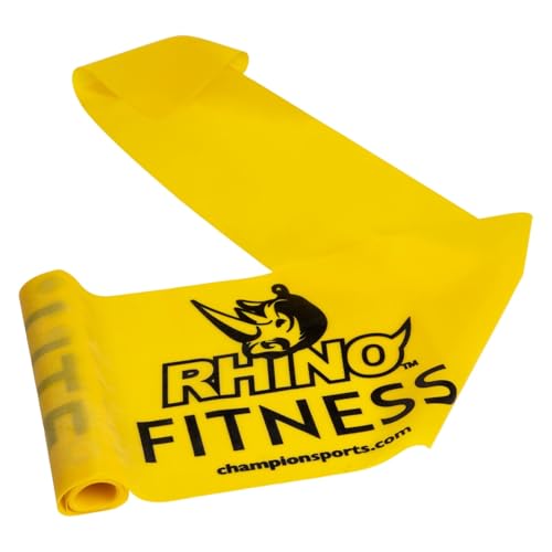 Champion Sports Resistance Therapy Stretch Flat Band - color: Yellow, size: 6 lbs