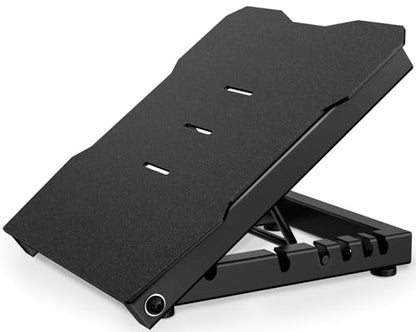 Steel Slant Board Calf Stretcher, 600 Lbs Weight Capacity 5-Level Adjustable Incline Board Squat Wedge Achilles Ankle Stretcher Non-Slip Surface for Squat, Fitness, Physical Therapy - color: Black