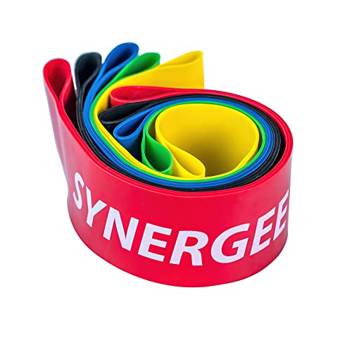 Synergee Mini Loop Bands – Resistance Bands for Home or Gym - color: a) Multicolor 5 Pack