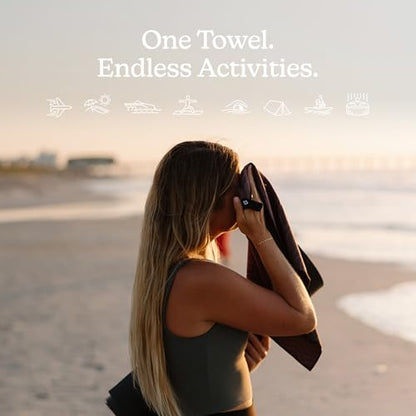 Nomadix Fitness Towel- Microterry Quick-Dry Gym & Yoga Sweat Towel, Odor-Resistant, Ultra Absorbent, Sand & Pet Hair-Resistant, Recycled Material, 30″×16″- Regenerative Black- Regenerative Burgundy - color: Regenerative Burgundy