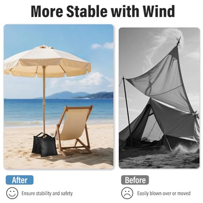 8 Pack Sand Bags Weight Bags, Heavy Duty Sandbags for Patio, Tripod - color: Black, size: 8 PCS