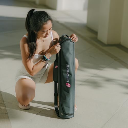 Liforme Zodiac Yoga Mat - Patented Alignment Design, Advanced Non-Slip Grip - color: Pig Red
