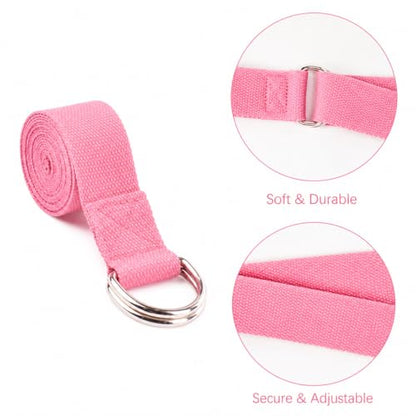 2 Yoga Blocks Supportive Accessories including 2 Knee Pads, 2 With Strap To Put Less Weight On Wrists, 1 Muscle Massage Roller, 2 Pair of Non-Slip Pilates Socks, 1 GYM Bag, Durable Versatile Yoga Brick Exercise Set of 10 - color: Pink