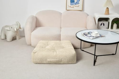 Floor Cushion Pillow, Portable Large - color: Square, Fog