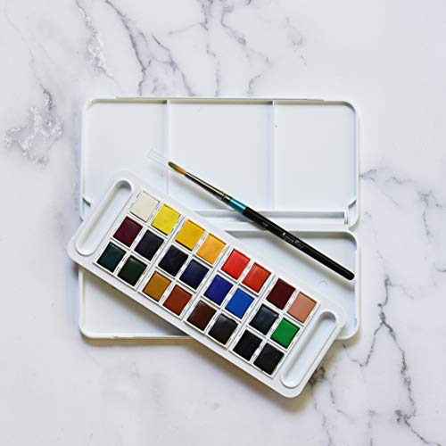Daler Rowney Half Pan Travel Set, 25 Piece, Assorted Colors