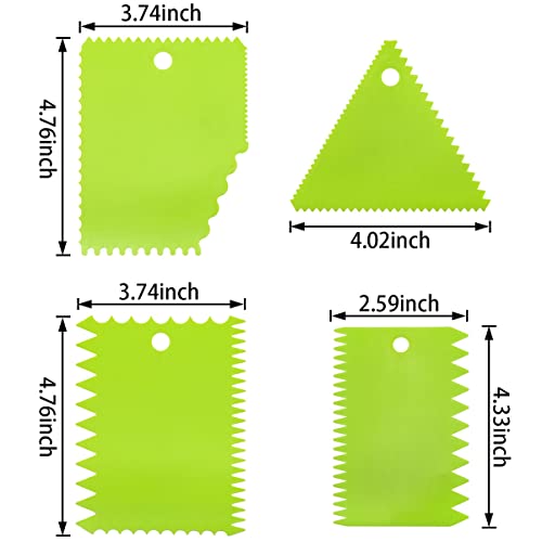 Lovelysp 6 pieces plastic clay scraper set, soft clay carving knife | Various Shaped Scrapers Used for Carving, Shaping and Edge-Polishing of Soft Clay