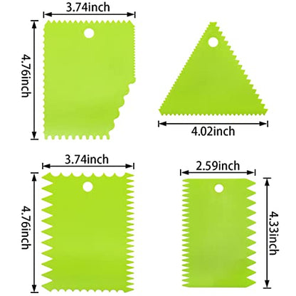 Lovelysp 6 pieces plastic clay scraper set, soft clay carving knife | Various Shaped Scrapers Used for Carving, Shaping and Edge-Polishing of Soft Clay