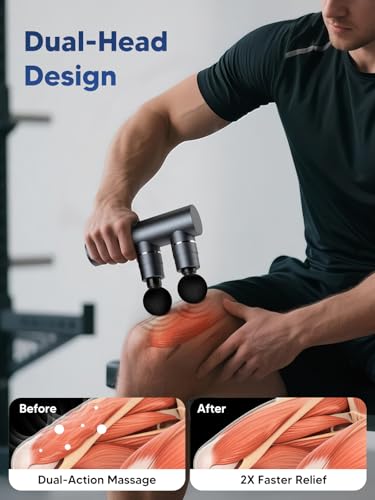 arboleaf Mini Massage Gun Deep Tissue, Portable Percussion Muscle Massager - color: Darkgray