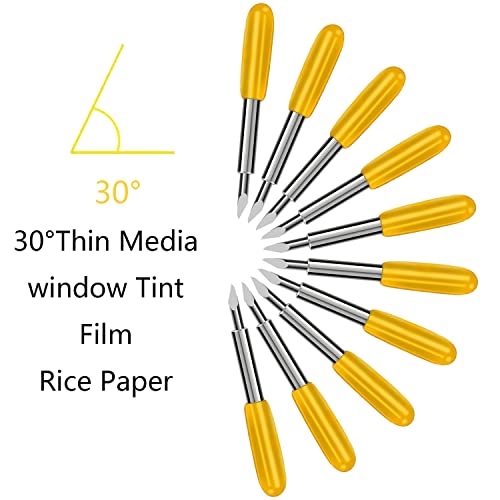 50 Pcs Replacement Blades Compatible with Explore 4/3/Air 2/Air/Air one/Maker/Maker 4/3/2 Cutting Machines - 10PCS Fine Point Blade, 30PCS Standard Blades and 10PCS Deep Point Blades - size: 50 pieces