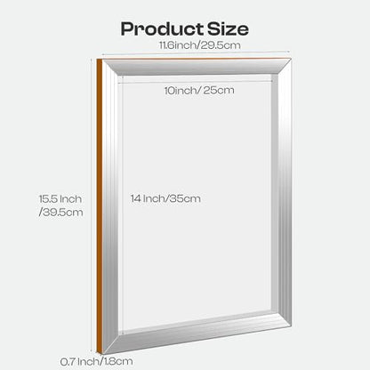 Caydo 2 Pieces Aluminum Screen Printing Screens with 160 Mesh, 10 x14 Inch Silk Screen Printing Frames for T-Shirts and Fabric Screen Printing - style: 160 Mesh