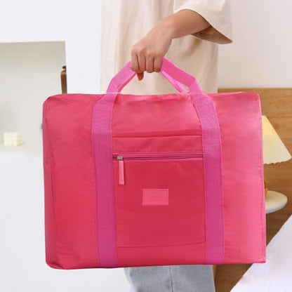 Travel Duffel Bag 24 PCS Foldable Travel Bag Bulk Carry on Luggage Bag Waterproof Tote Sports Gym Bag Lightweight Large Weekender Overnight Bag for Women and Men (Red 24PCS) - color: Red 24PCS