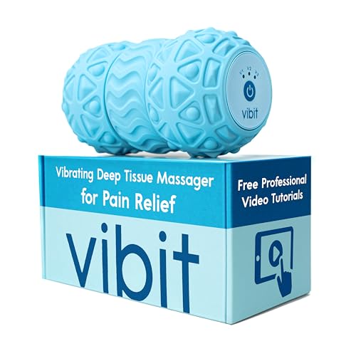Vibit Vibrating Foot Massager for Plantar Fasciitis, Sciatica & Pain Relief - color: New Blue