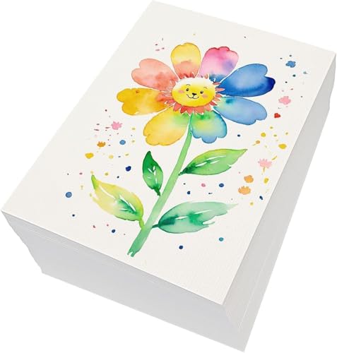 120 Sheets Watercolor Paper Bulk,140 lb/300 GSM Cold Press Thick Water Color Paper Pad,Artist Painting Drawing Paper, Art Supplies for Kids Students Artists