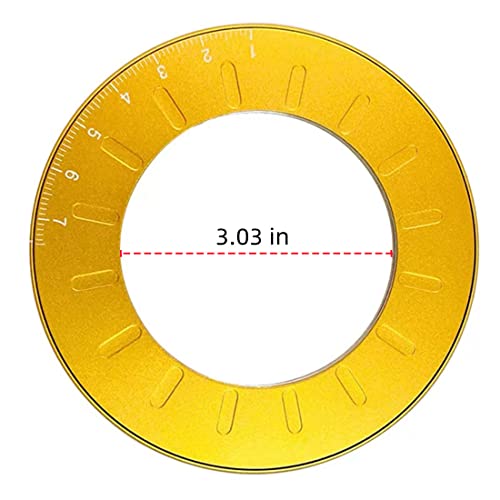Circle Drawing Maker, Adjustable Rotary Circle Template Measuring & Drawing Ruler, Aluminum Alloy + Stainless Steel Drafting Ruler Measurement Tool for Circles