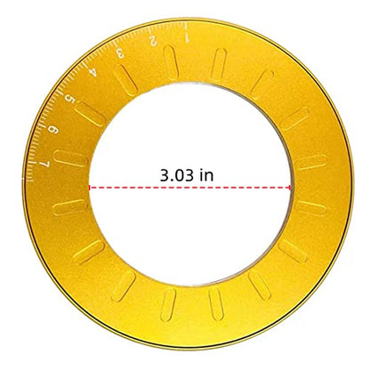 Circle Drawing Maker, Adjustable Rotary Circle Template Measuring & Drawing Ruler, Aluminum Alloy + Stainless Steel Drafting Ruler Measurement Tool for Circles