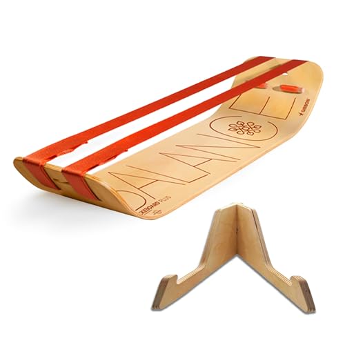 GIBBON SlackBoard, Balance Board Kids & Adults, Slackline Balance Trainer - color: Balance Plus with Stand
