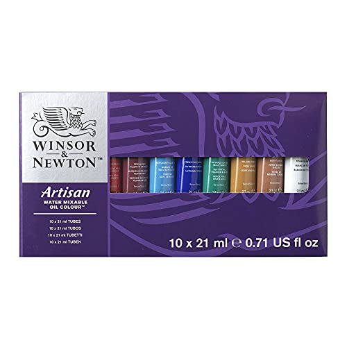 Winsor & Newton Artisan Water Mixable Oil Paint Set, 10 x 21ml Tubes - style: Tube Set 10 x 0.71-oz