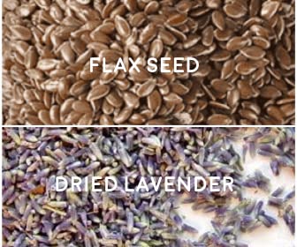 Microwave Heating Pad - Ice Pack - Contains Flax Seed and Dried Lavender - Can be Used Warm or Cold - 4 Sizes Available (4" x 9", Mustard Floral) - size: 4" x 9"