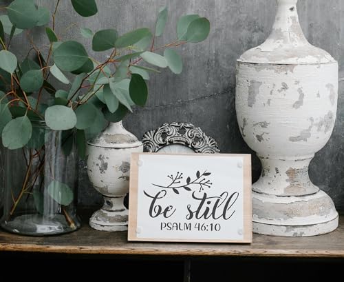 10PCS Faith Stencils Sets, Inspirational Stencils for Painting On Walls, Canvas and Wood, 8" x 8" Reusable Religious