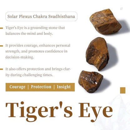 SUNYIK Tiger's Eye Tumbled Chips Stones with Solar Plexus Chakra Pillow | 0.5LB/230g Crushed Crystal Quartz Chips for 7 Chakra Healing Meditation Yoga Reiki Energy Balancing - color: Yellow/Yellow