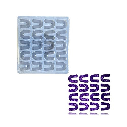 Mini Horseshoe Shape Earring Molds Small Resin Mold Silicone Mold for DIY Earrings, Ear Studs, Pendant, Jewelry Making Crafts, Chocolate Cake Mold, Epoxy Crafting Earrings Mold - color: Mini horseshoe shape