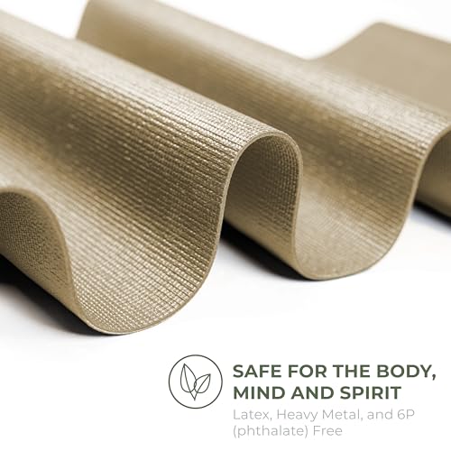 Explore 4mm Yoga Mat Roll, 100ft x 24in | Cut up to 17 Regular Yoga Mats, Non-Slip Gym Mat for Home Workout, Fitness, Floor Stretching, Anti-Tear - color: Mocha