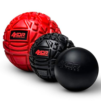 4KOR Massage Balls for Trigger Point Therapy - Myofascial Release Ball - Muscle Relief for Back, Neck, Shoulder, Foot Pain - Fitness Massage Balls for Mobility - Deep Tissue Release Ball - style: Ball Set