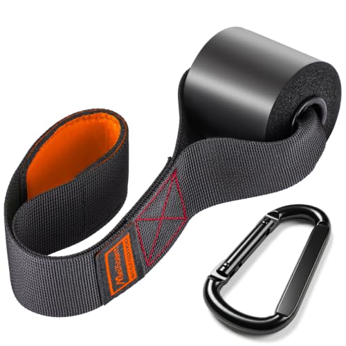 Manificent Door Anchor for Resistance Bands, Heavy Duty Padded Door Anchor System Door Hook, Must-Have Workout Exercise Bands Attachment Compatible for Loop Bands, Resistance Tube - color: Door Anchor Orange 1Pack