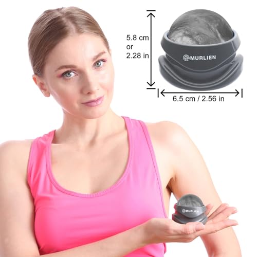 Massage Roller Ball, Tight and Sore Muscles Relief, Manual Massager, Alleviating Shoulder, Arms, Back, Legs, Calves or Muscle Tension - Gray | Alleviating Shoulder, Arms, Back, Legs, Calves or Muscle Tension - Gray - color: Gray