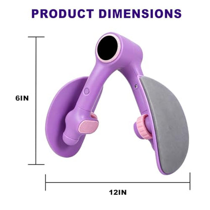 Pelvic Floor Exercise Devices 35LB Resistance Thigh Trainer with Band - size: Purple