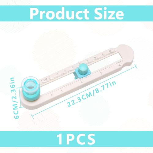 Circle Cutter Paper 2-20cm Adjustable | For Crafts Scrapbooking Card Making; Rotary Cutting Tool With Bottom Blade Guard, Non-Slip Base, Easy Operation