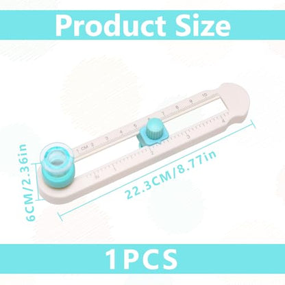 Circle Cutter Paper 2-20cm Adjustable | For Crafts Scrapbooking Card Making; Rotary Cutting Tool With Bottom Blade Guard, Non-Slip Base, Easy Operation