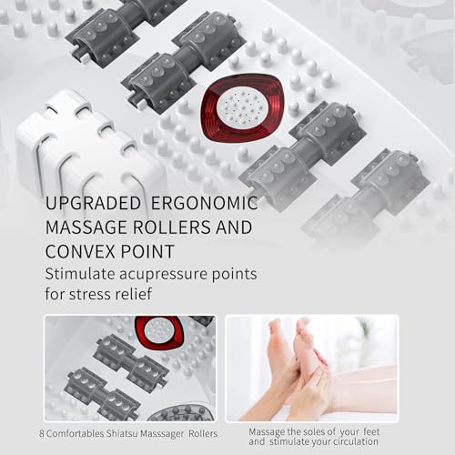 Foot Soaking Tub, Foot Spa Bath Massager with Heat, Bubbles