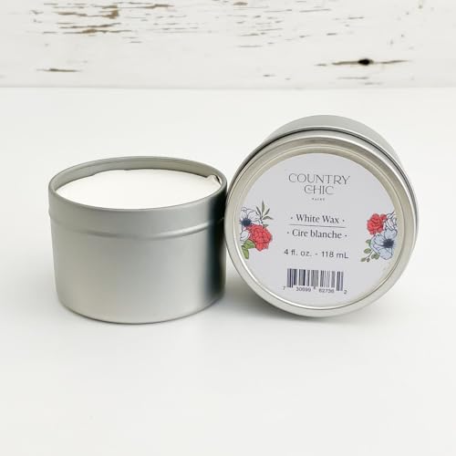 Furniture Wax - 100% Natural Sealant for Chalk Furniture Paint or Raw Wood, Light Protection, Easy To Apply, No Odor, Eco-Friendly - 7 Color Choices - White (4 oz) - color: White, size: 4 Fl Oz (Pack of 1)
