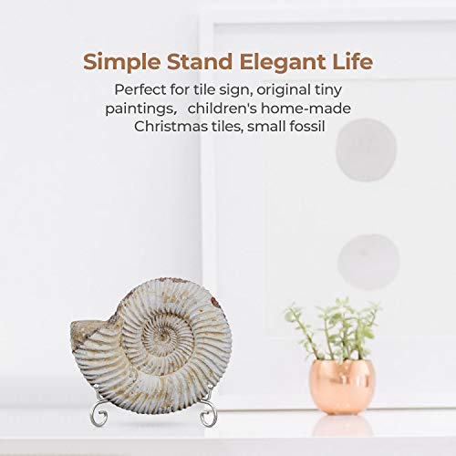 TR-LIFE Plate Stands for Display - 4 Inch Plate Holder Display Stand + Metal Easel Stand for Picture Frame, Decorative Plates, Photo, Book, Collectibles (2 Pack) - size: 4 Inch